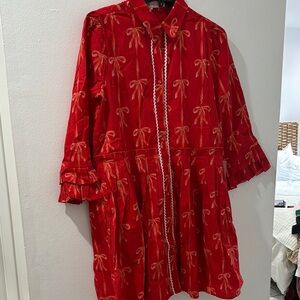 Ivy city Bowie dress in red